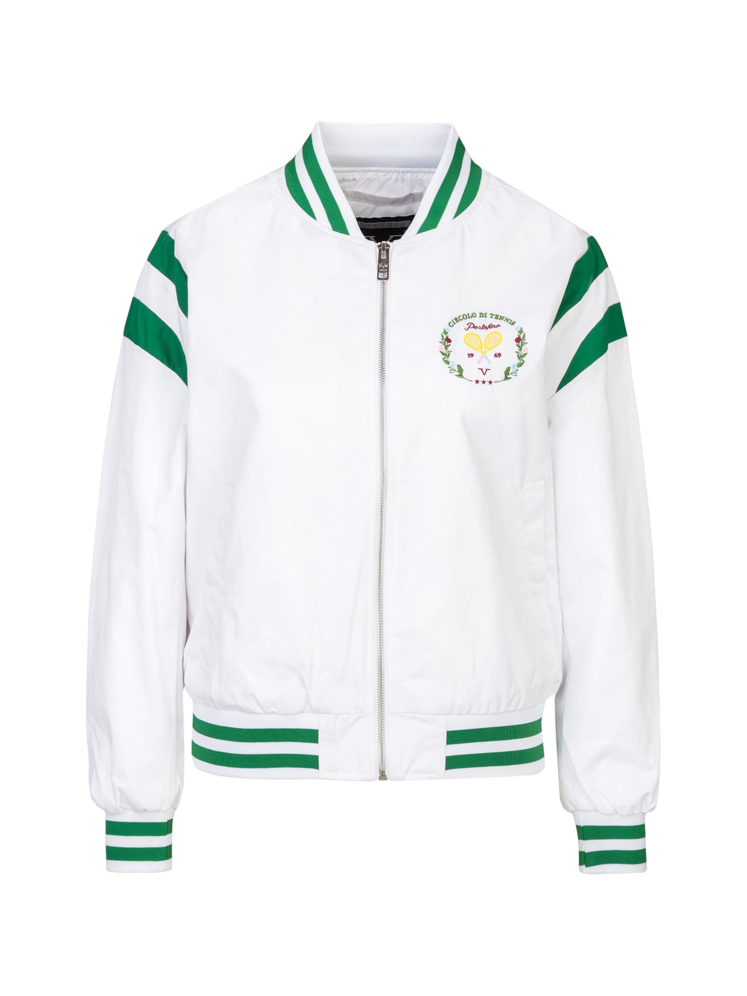 19V69 ITALIA Between-season jacket 'Esida Tennis' in White: front