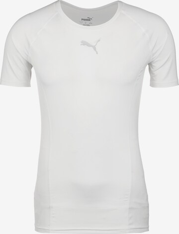 T-Shirt fonctionnel 'Liga' PUMA en blanc : devant