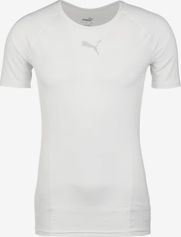 T-Shirt fonctionnel 'Liga' PUMA en blanc : devant