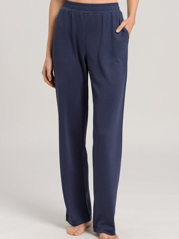 Loosefit Pantalon de pyjama 'Pure Comfort' Hanro en bleu : devant