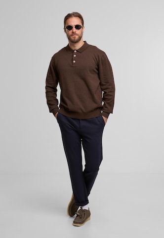 INDICODE JEANS Trui 'Zander' in Bruin