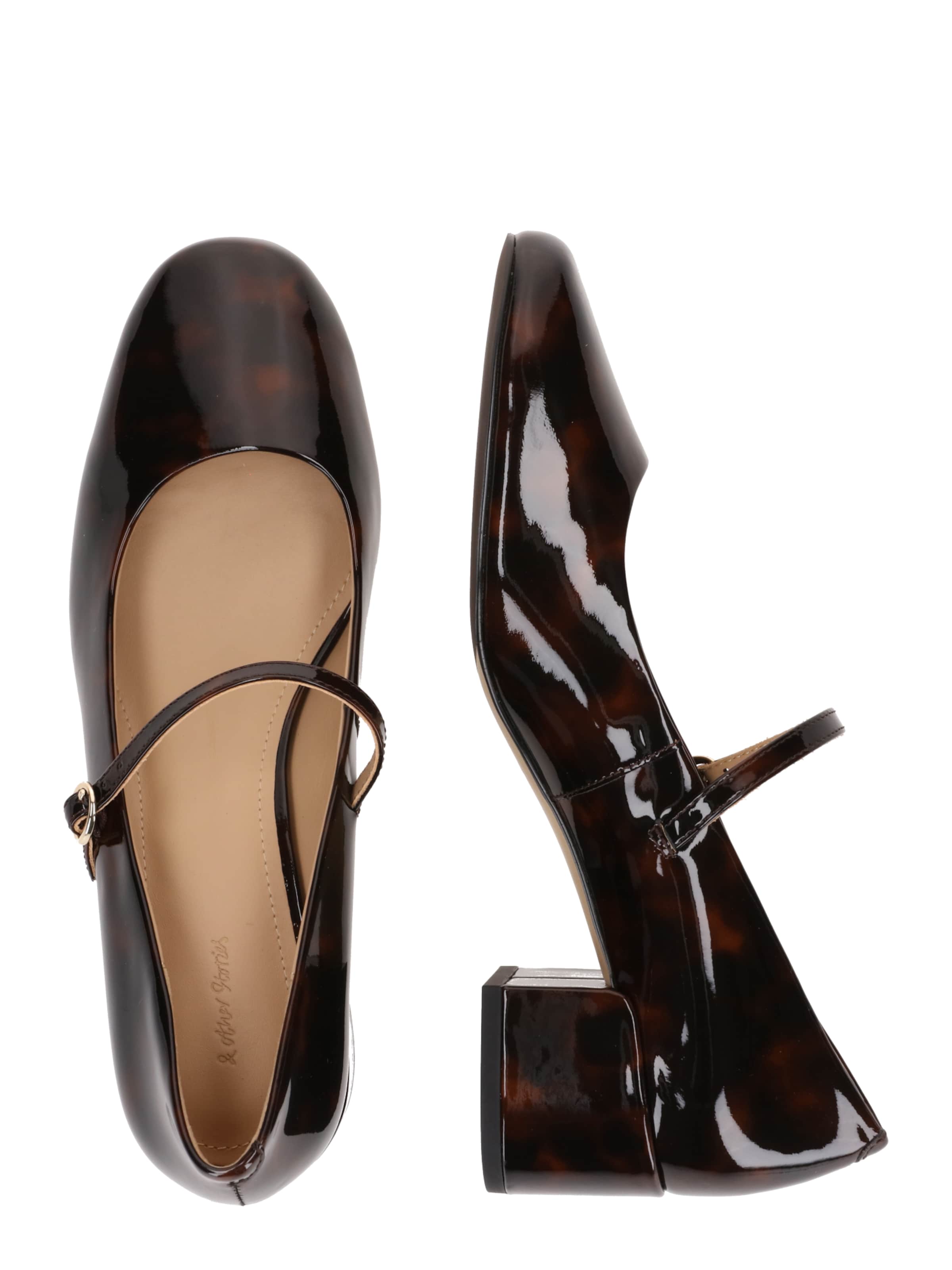 & Other Stories Балетки с ремешком в Коричневый