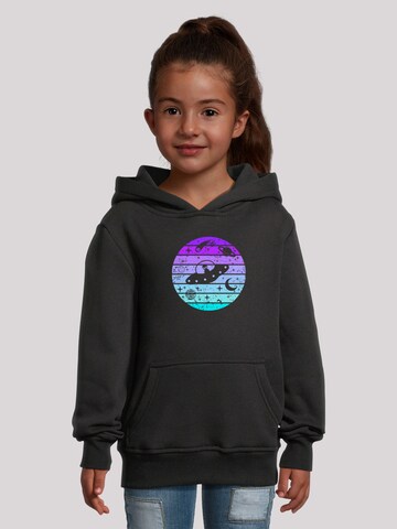 Sweat-shirt 'Retro Alien Space' F4NT4STIC en noir : devant