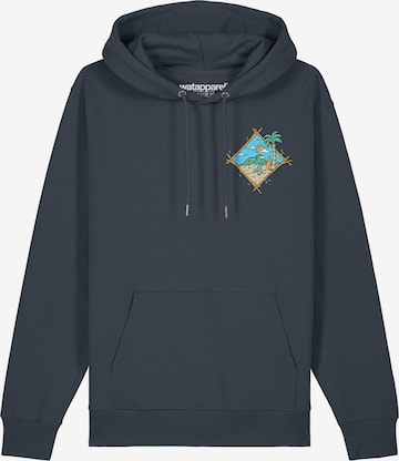 Sweat-shirt ' Beach is calling ' Watapparel en gris : devant