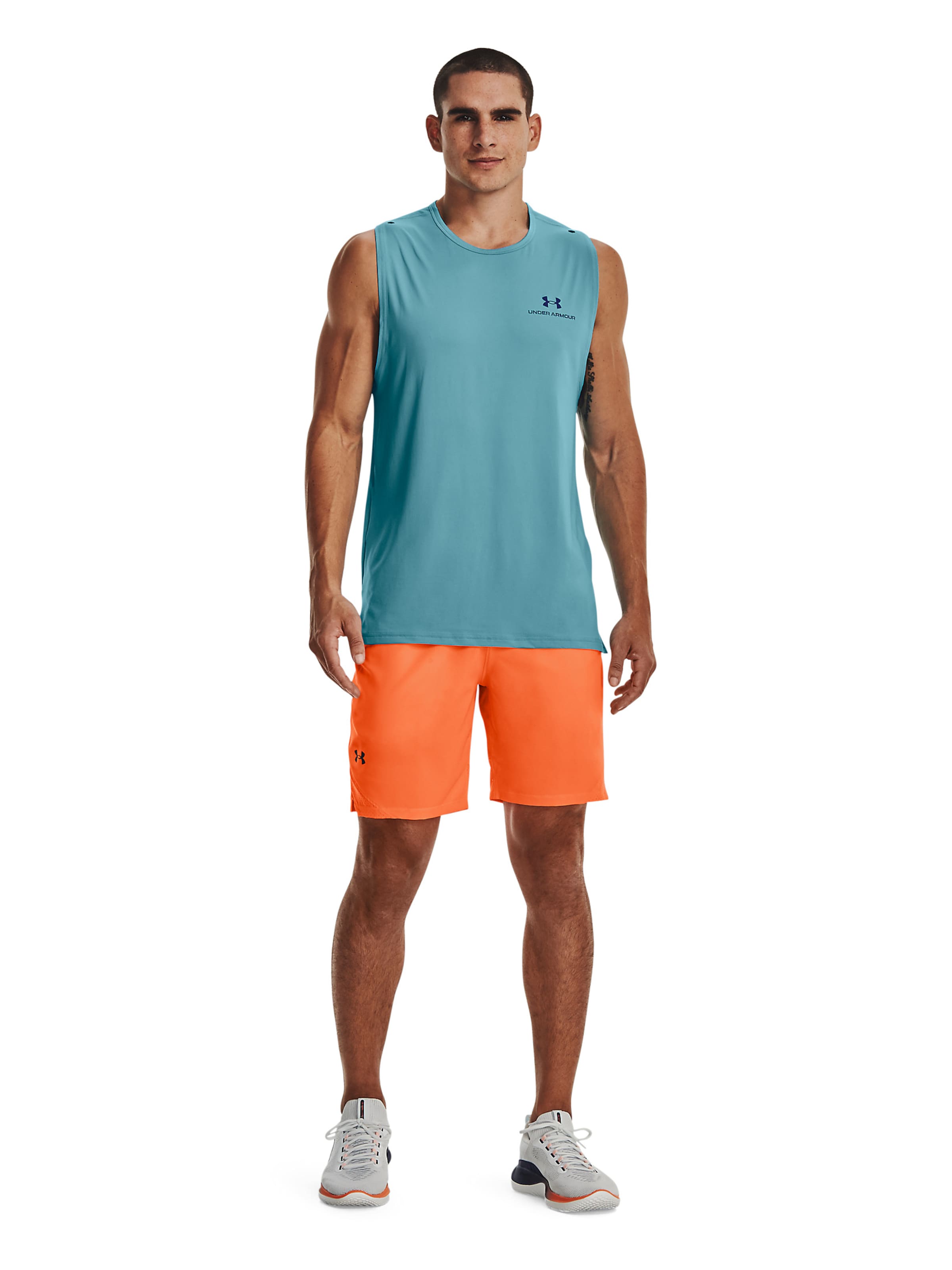 Regular Pantalon de sport 'Vanish' UNDER ARMOUR en orange