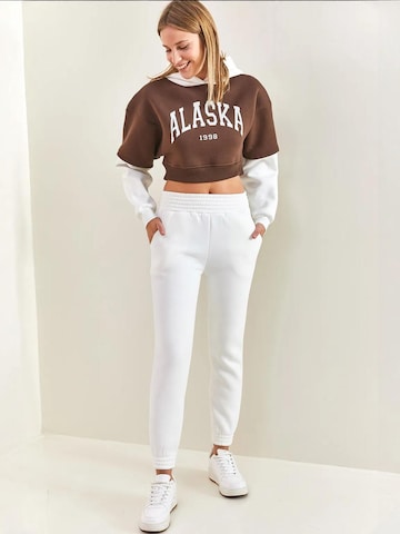 Bianco Lucci Joggingpak in Bruin