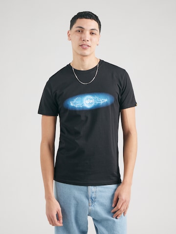 Tricou 'Lightning' de la ALPHA INDUSTRIES pe negru: față