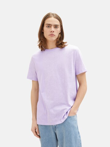 TOM TAILOR DENIM Majica | vijolična barva: sprednja stran