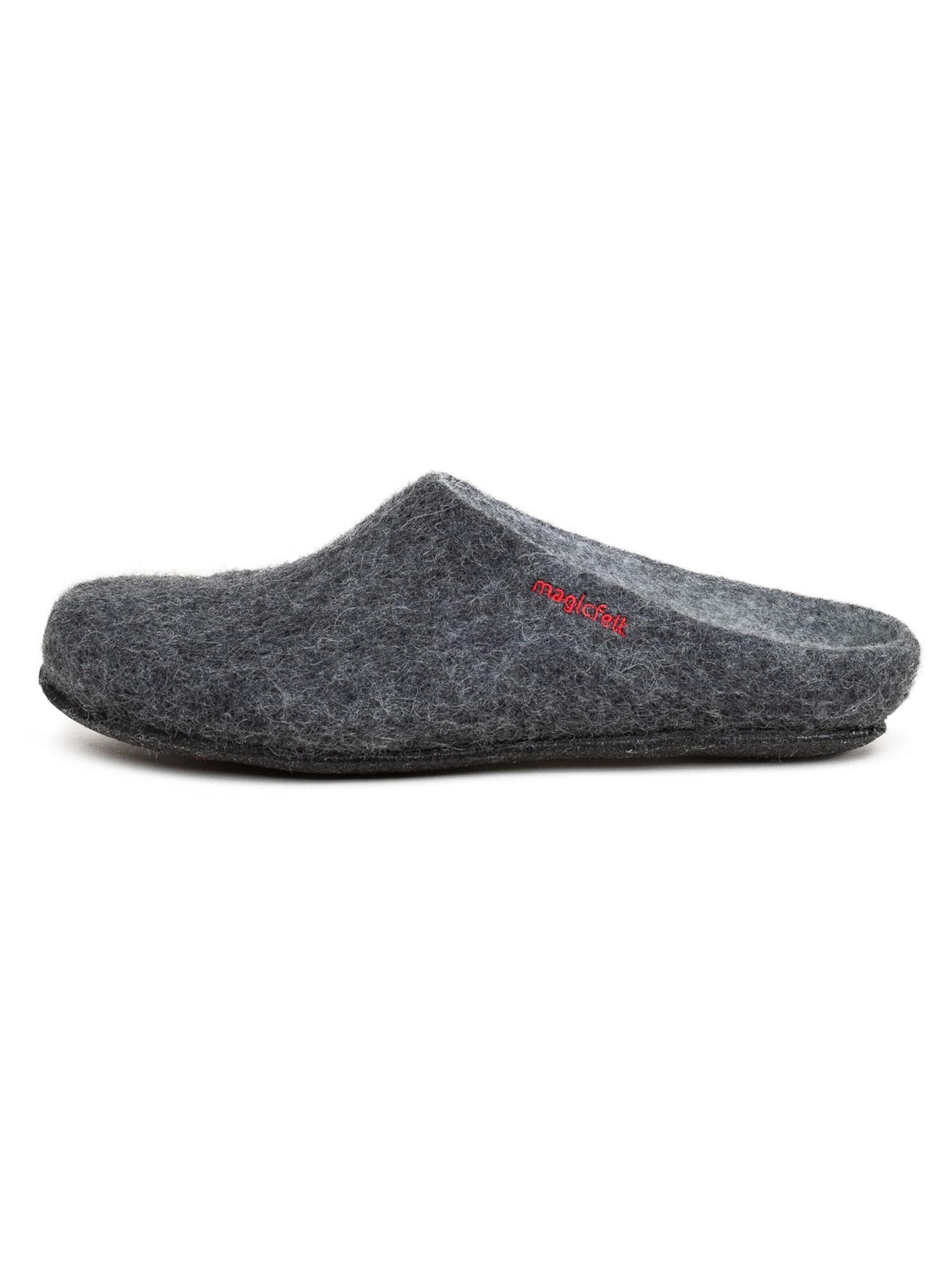 MagicFelt Slippers 'Filz' in Grey: front