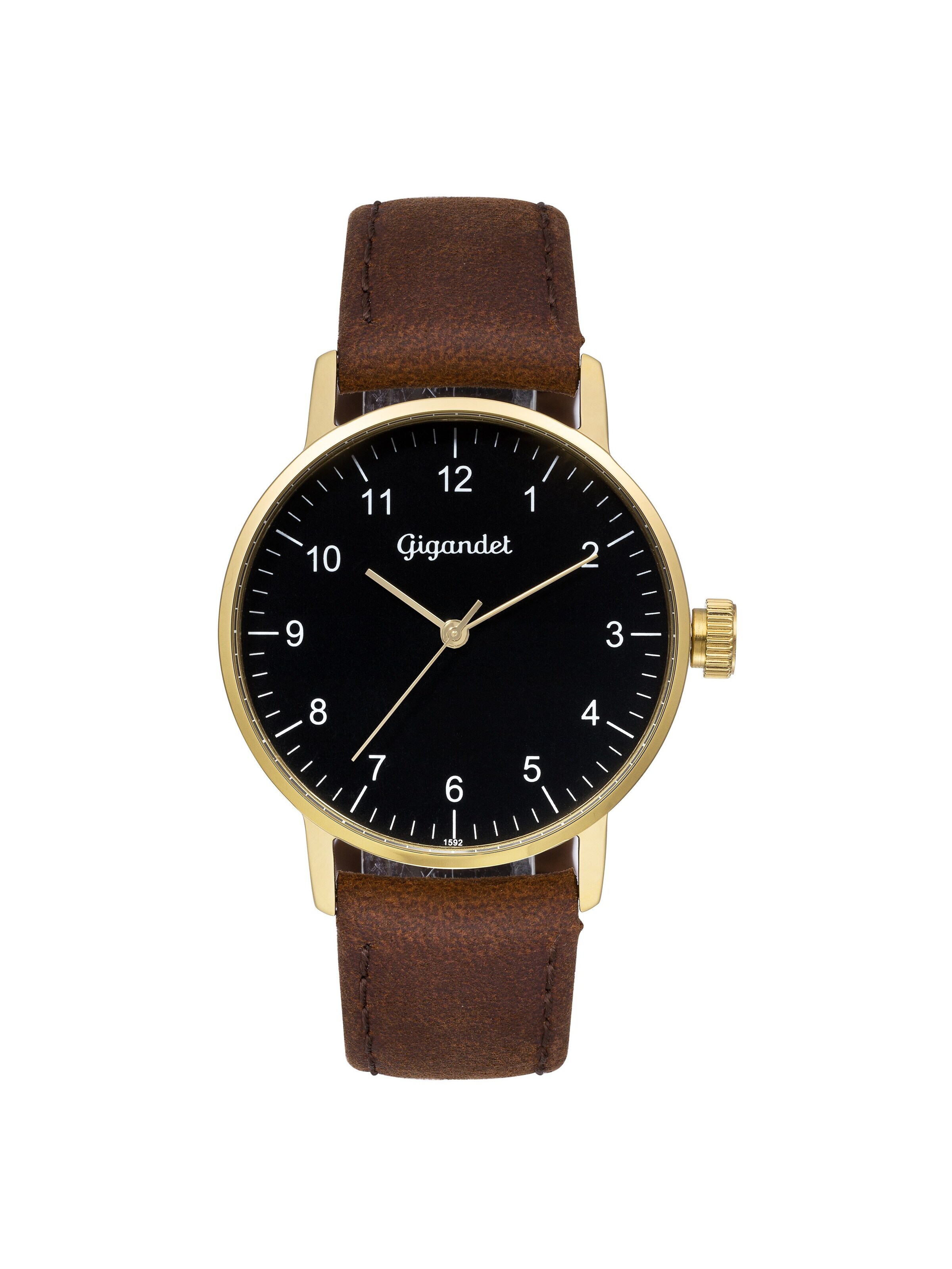 Gigandet Analog Watch 'MINIMALISM' in Black: front