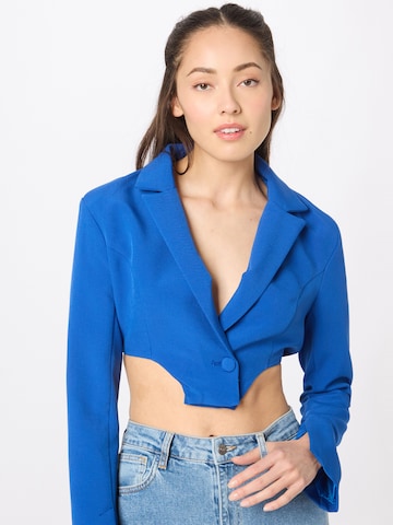 Missguided Blazer in Blue: front