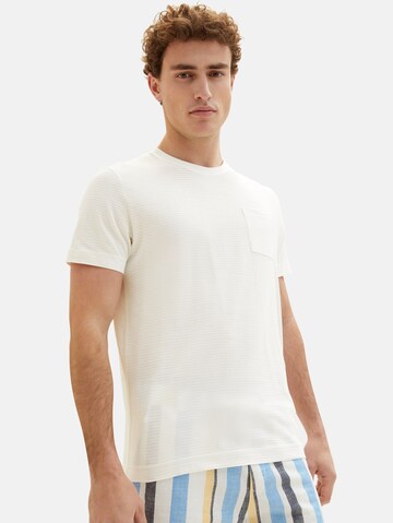 TOM TAILOR T-Shirt in Weiß: Vorderseite