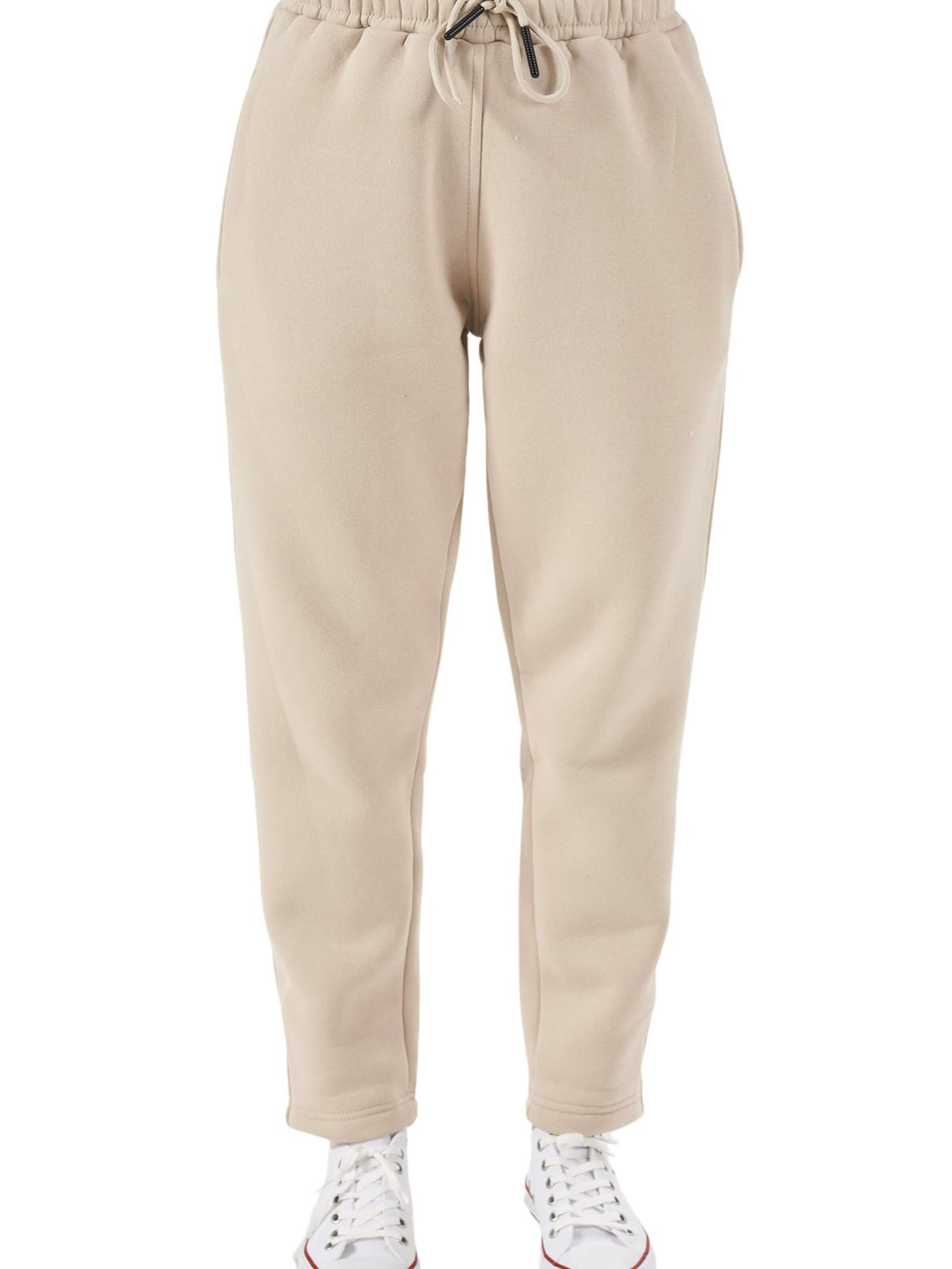 LOUIS LECLER Slimfit Broek 'Elise' in Beige