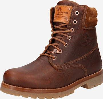 PANAMA JACK Lace-Up Boots 'Panama' in Brown: front