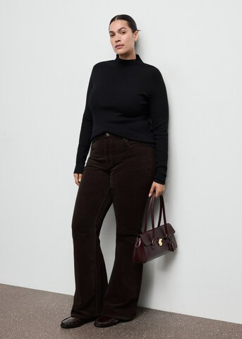 MANGO Flared Jeans 'Violetav' in Brown