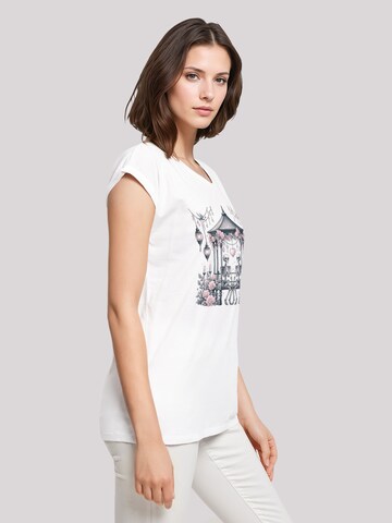 T-shirt 'Skelett Paar Valentinstag' F4NT4STIC en blanc