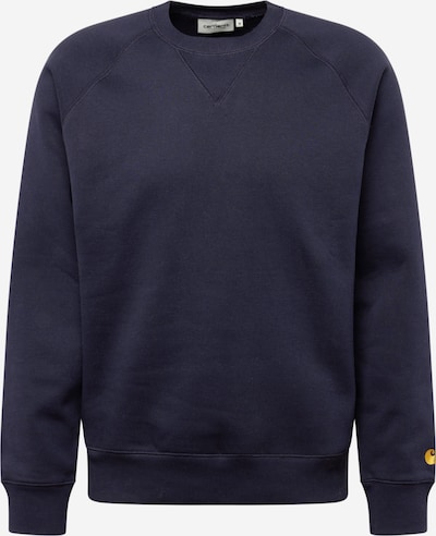 Carhartt WIP Sweat-shirt 'Chase' en bleu marine / jaune d'or, Vue avec produit