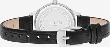 Trilani Analog Watch in Black: front