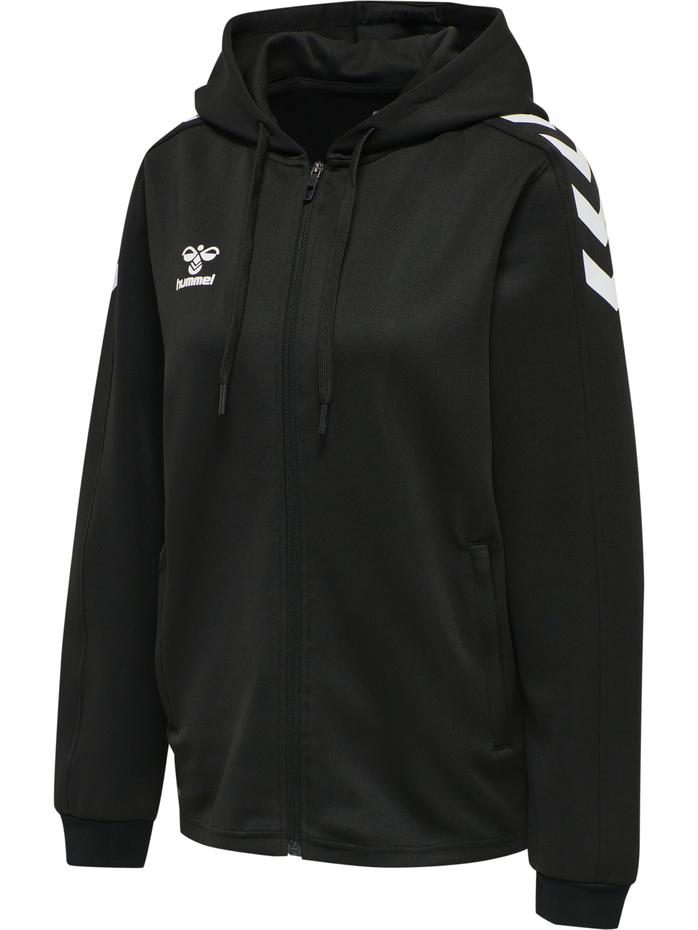 Hummel Sports sweat jacket in Black