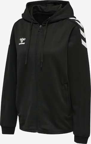 Hummel Sportsweatjacke in Schwarz