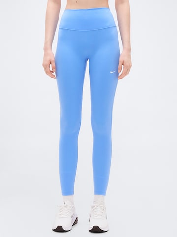 NIKE Skinny Sporthose 'ONE' in Blau: Vorderseite