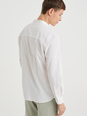 WE Fashion Slim fit Button Up Shirt in White