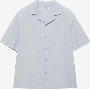 Fit confort Chemise Pull&Bear en bleu : devant