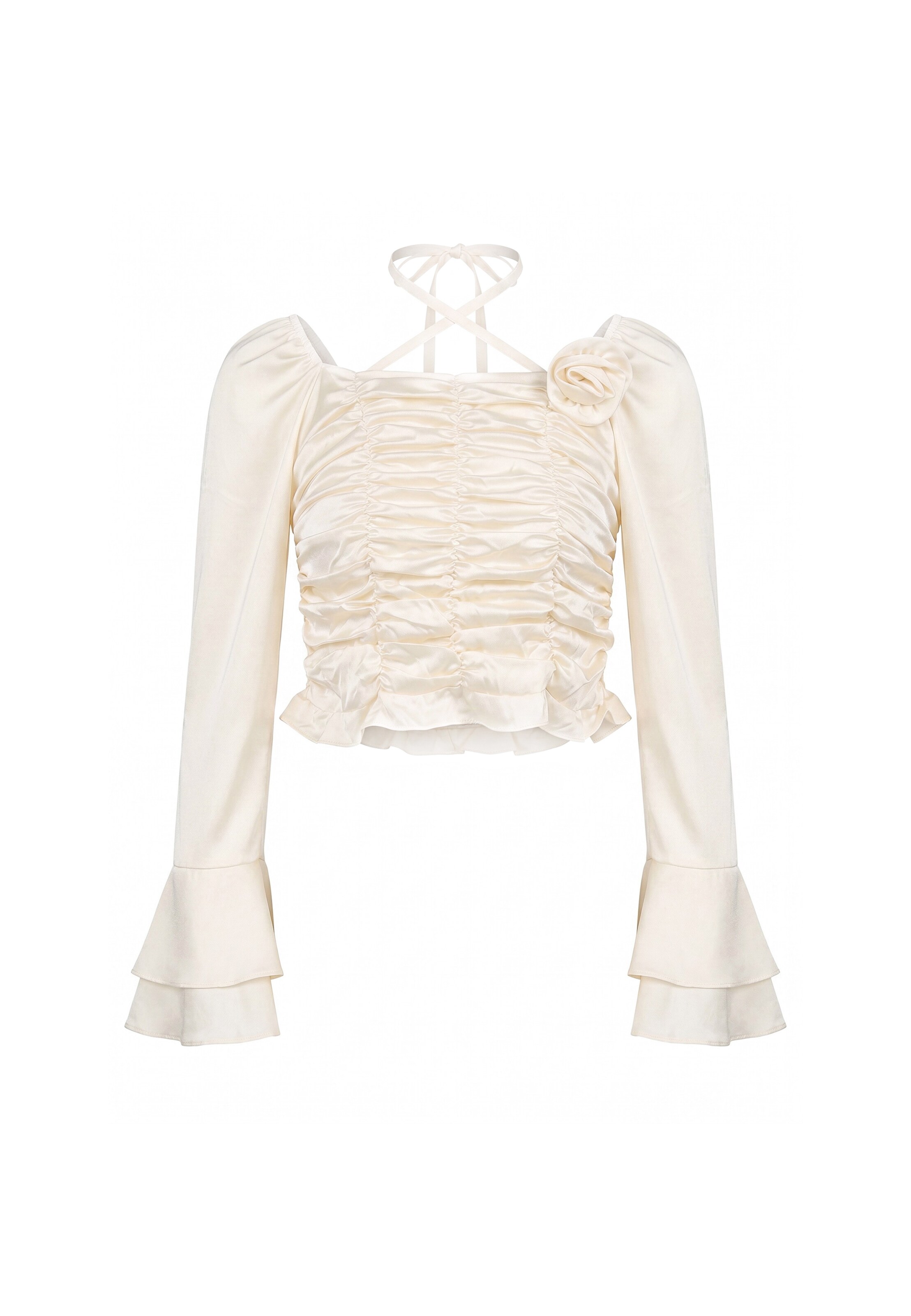 faina Bluse in XS in creme, Produktansicht