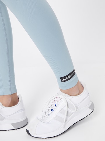 ADIDAS SPORTSWEAR Skinny Sporthose in Blau