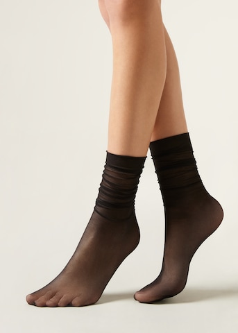 CALZEDONIA Socks 'Sheer' in Black: front