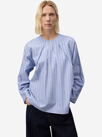 Adolfo Dominguez Bluse in Blau: Vorderseite