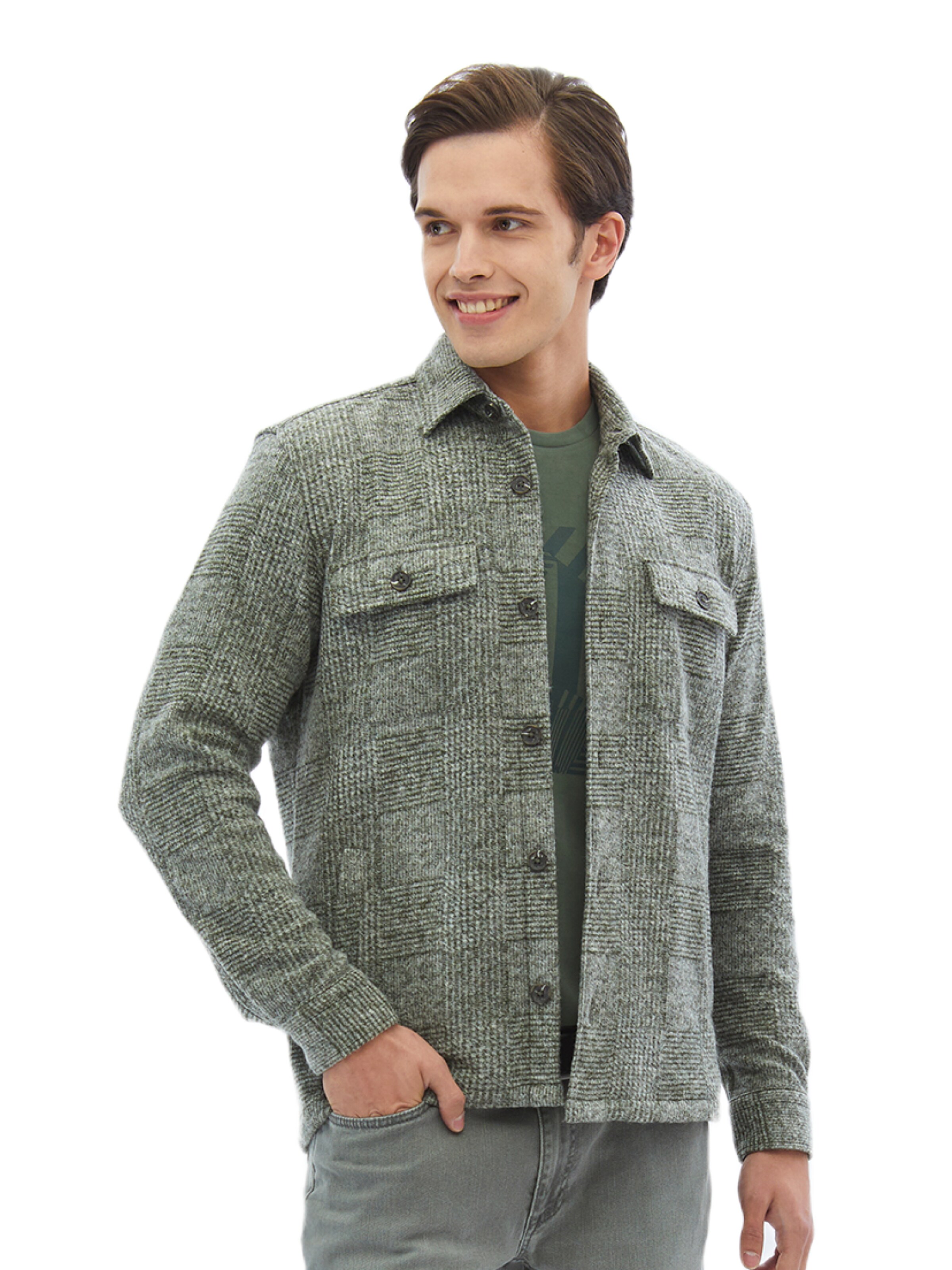 KİP Between-season jacket in Green: front