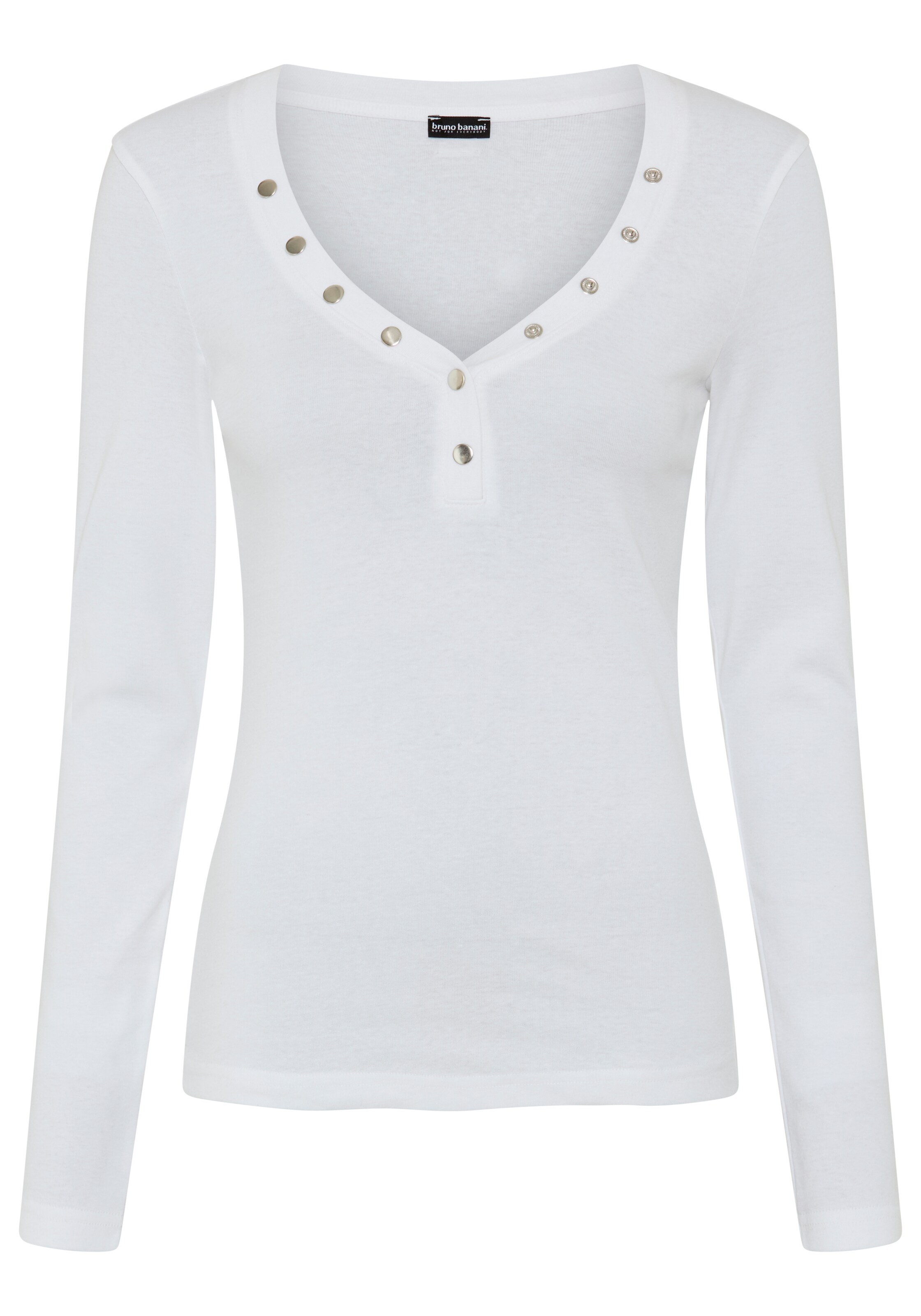 Bruno Banani LM Shirt in Weiß: Vorderseite