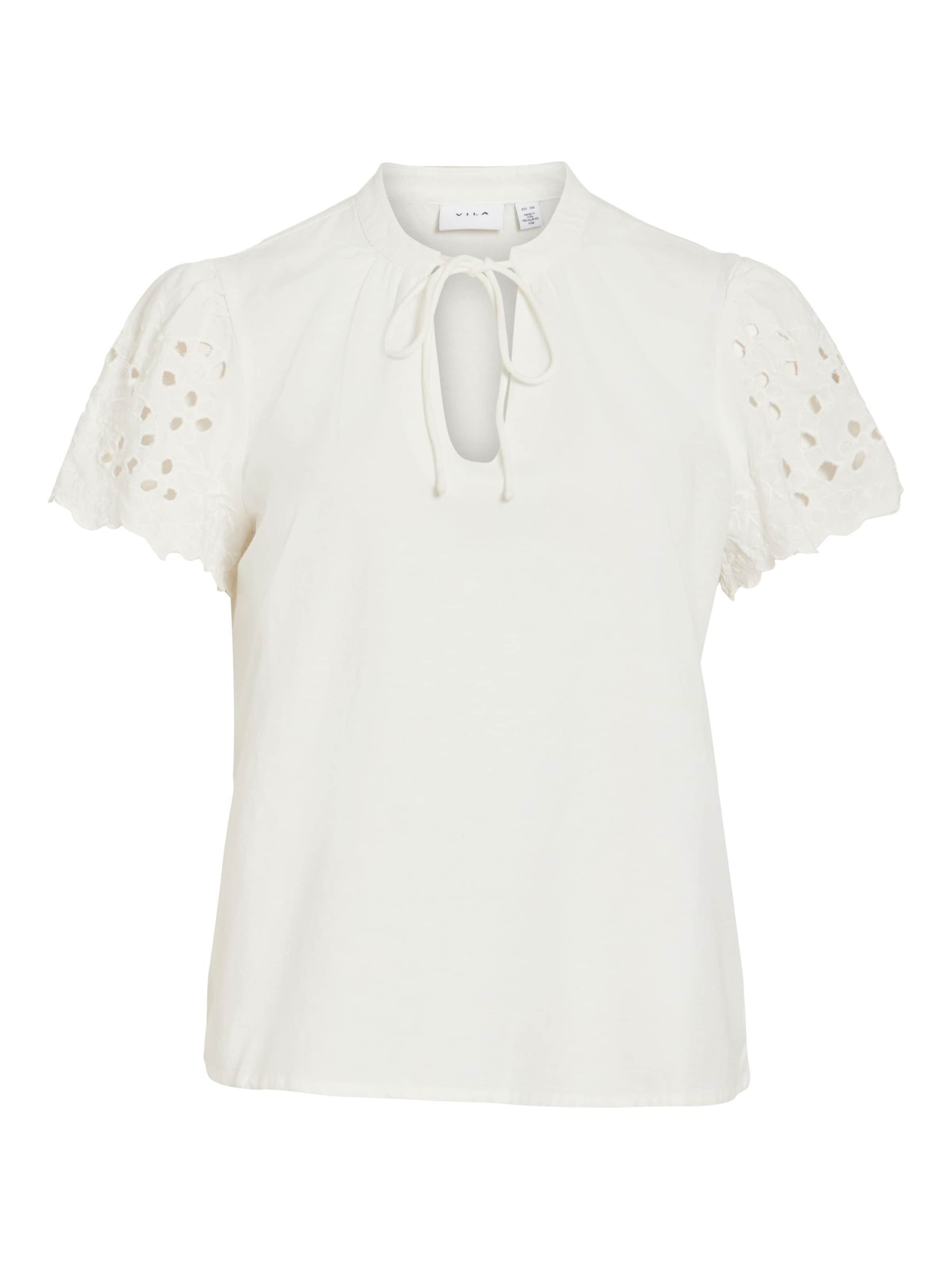 VILA - Top en blanco: frente