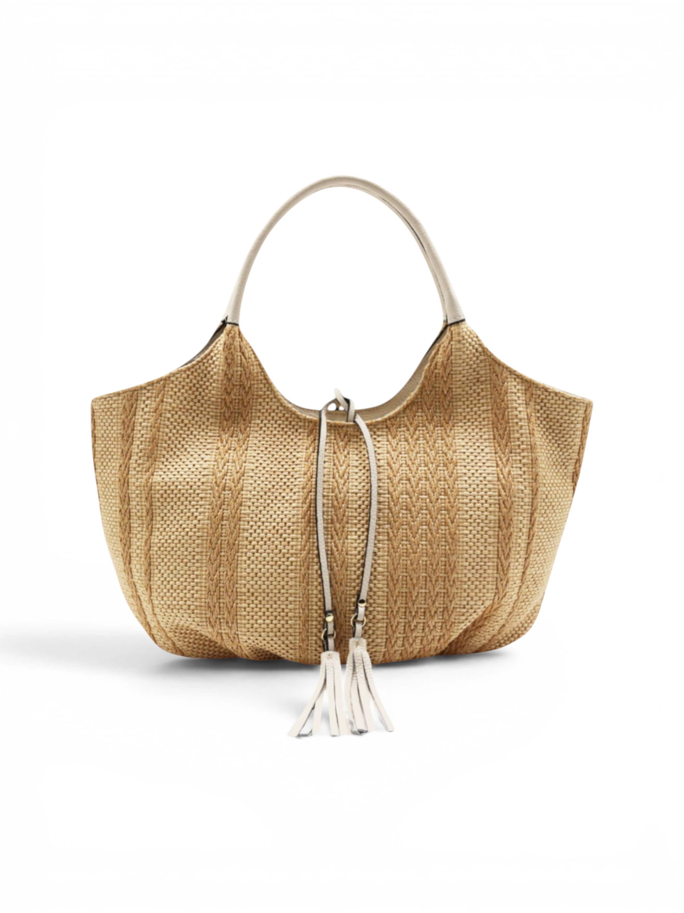 Cheval Firenze Shoulder Bag in Beige: front