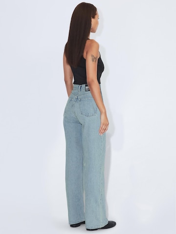 Dr. Denim Regular Jeans 'Echo High Straight' in Blauw