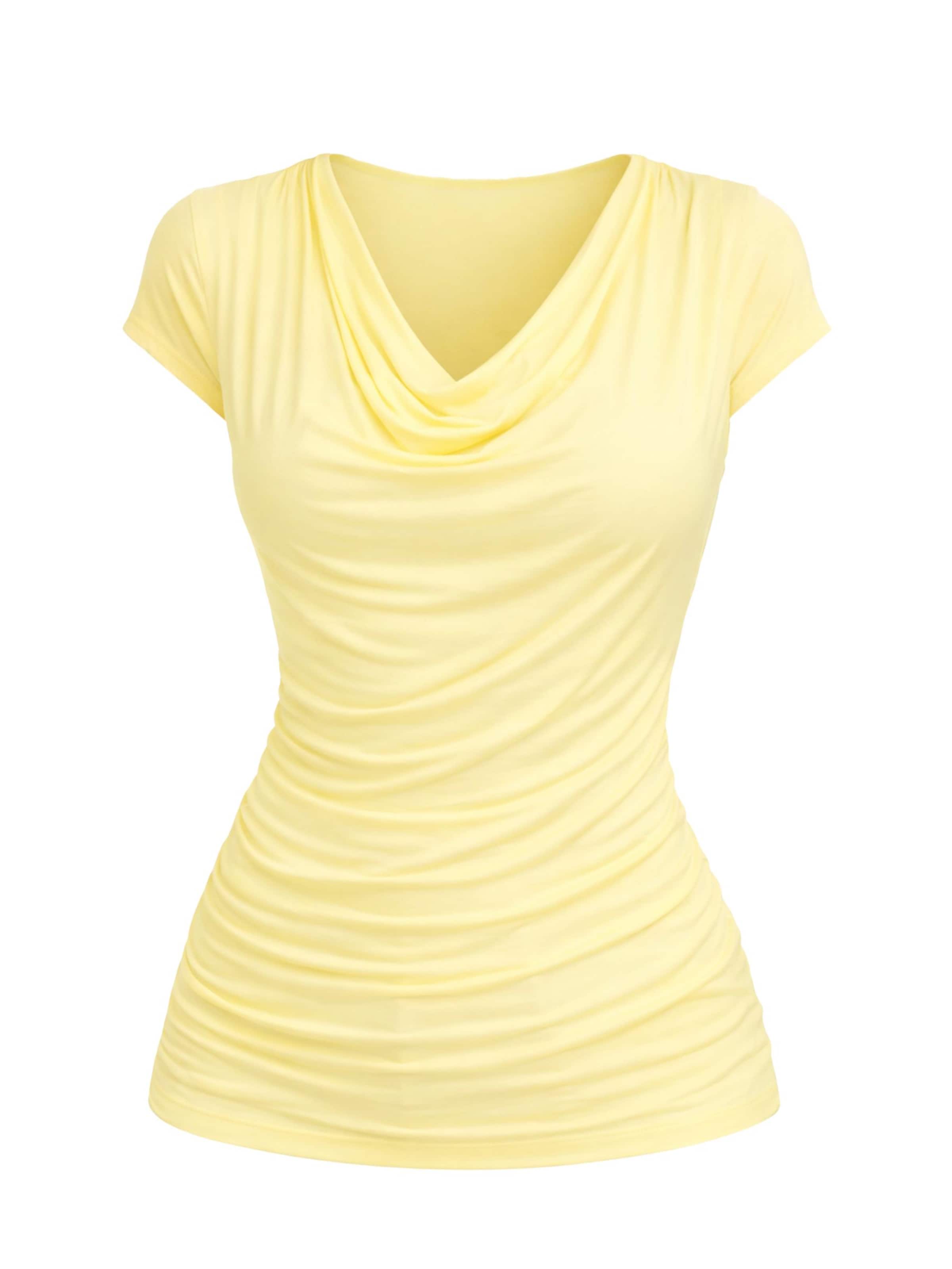 Chemisier 'Wave Blouse' REGINA FASHION en jaune : devant