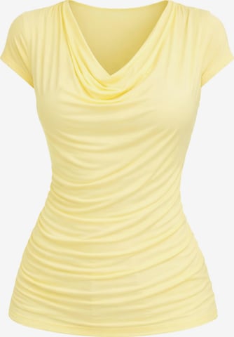 Chemisier 'Wave Blouse' REGINA FASHION en jaune : devant