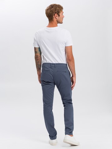 Cross Jeans Tapered Chino Pants in Blue
