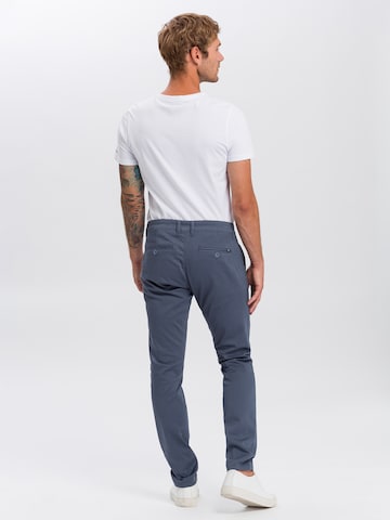 Cross Jeans Tapered Chino Pants in Blue