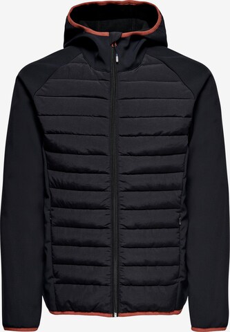 Only & Sons Between-Season Jacket 'Andrew' in Black: front