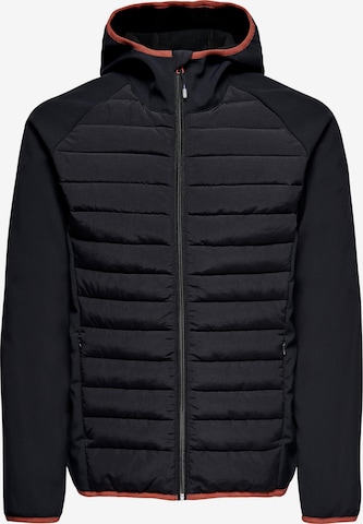 Only & Sons Between-Season Jacket 'Andrew' in Black: front