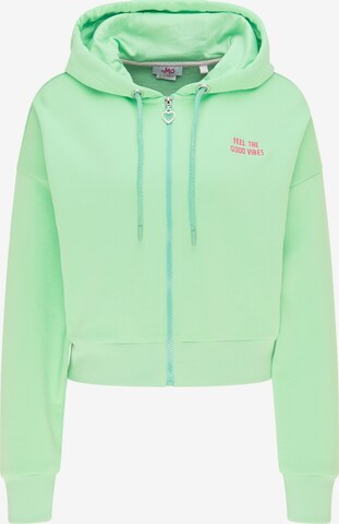 MYMO Sweat jacket in Green: front