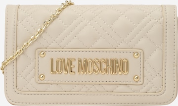 Geantă de umăr de la Love Moschino pe bej: față