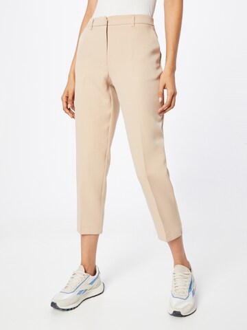 Dorothy Perkins Slim fit Trousers 'Ankle Grazer' in Beige: front