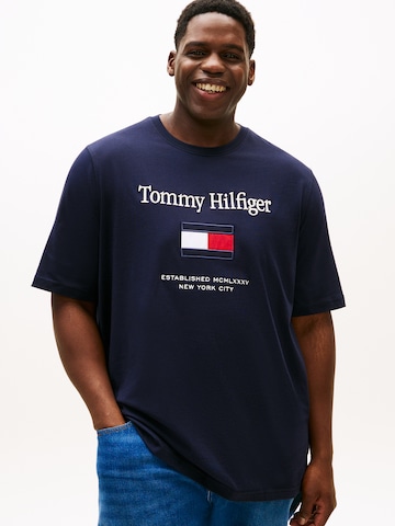 Tommy Hilfiger Big & Tall T-Shirt in Blau: Vorderseite