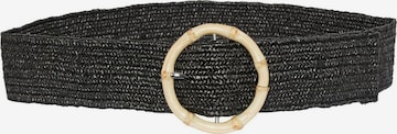 Ceinture PIECES en noir : devant