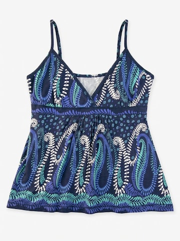 Alexa Dash Top in Blue: front