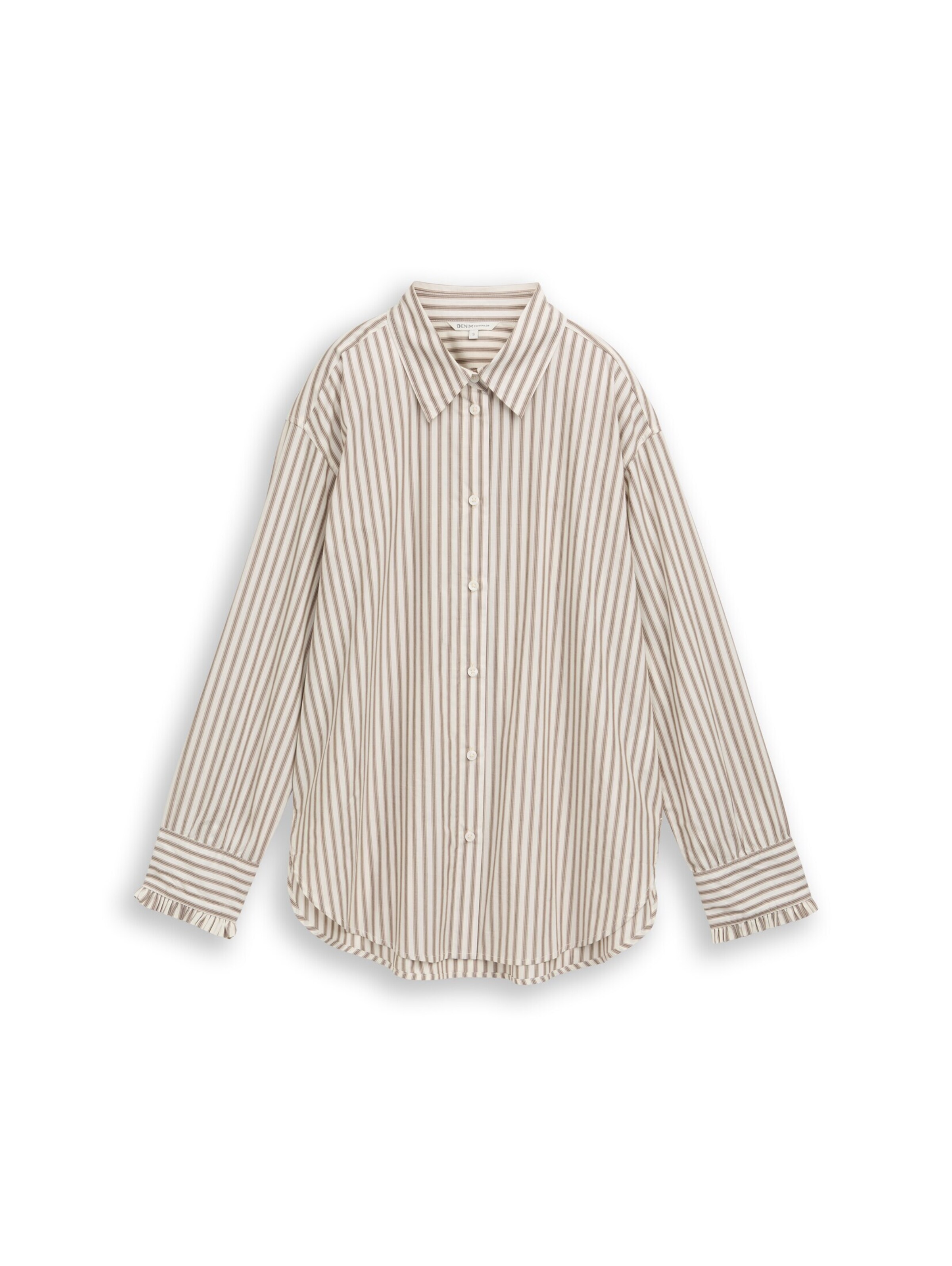 TOM TAILOR DENIM Bluse in Weiß: Vorderseite