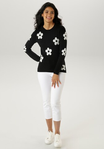 Aniston SELECTED Pullover in Schwarz